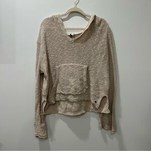 Cream Roxy Beachy Pullover with Hood